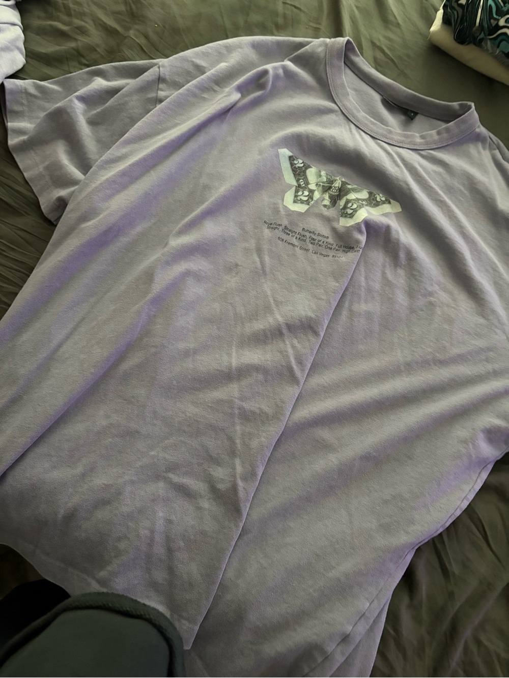 ASOS Lavender Graphic Short Sleeve Tee